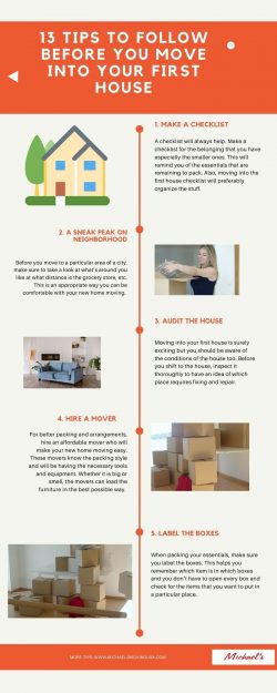 5 Tips To Follow Before You Move Into Your First House