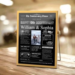 Customized Acrylic Photo 10th Anniversary Gift Year- Best Anniversary Gift for Couples