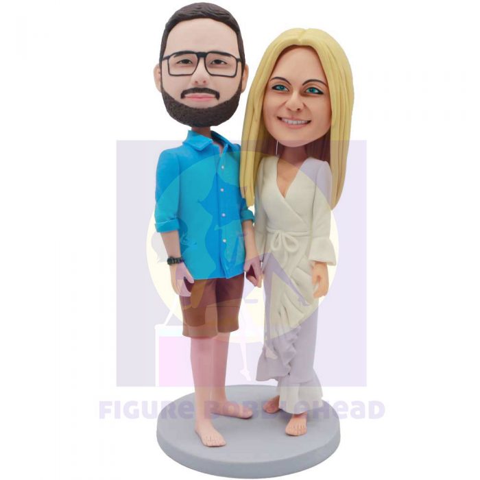 Custom Couple Bobblehead Hand In Hand–Best Gifts for Anniversary-Christmasgifts