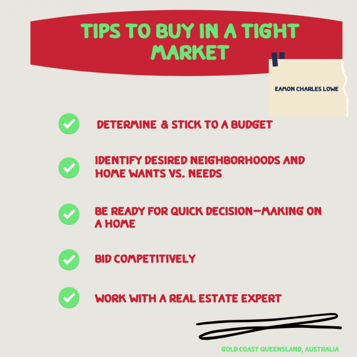 Eamon Charles Lowe – Tips to Buy in a Tight Market