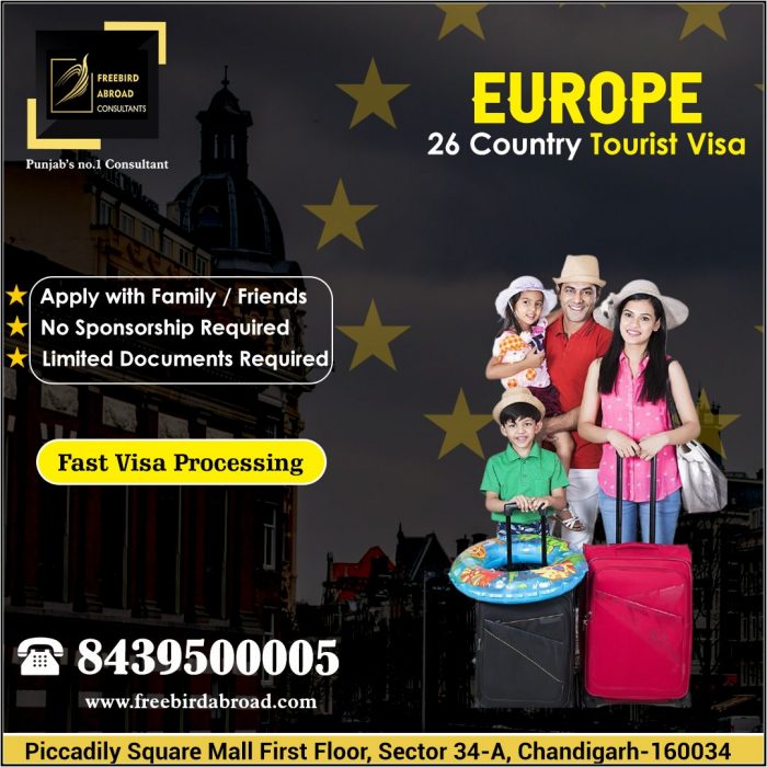 Europe 26 Countries Tourist Visa