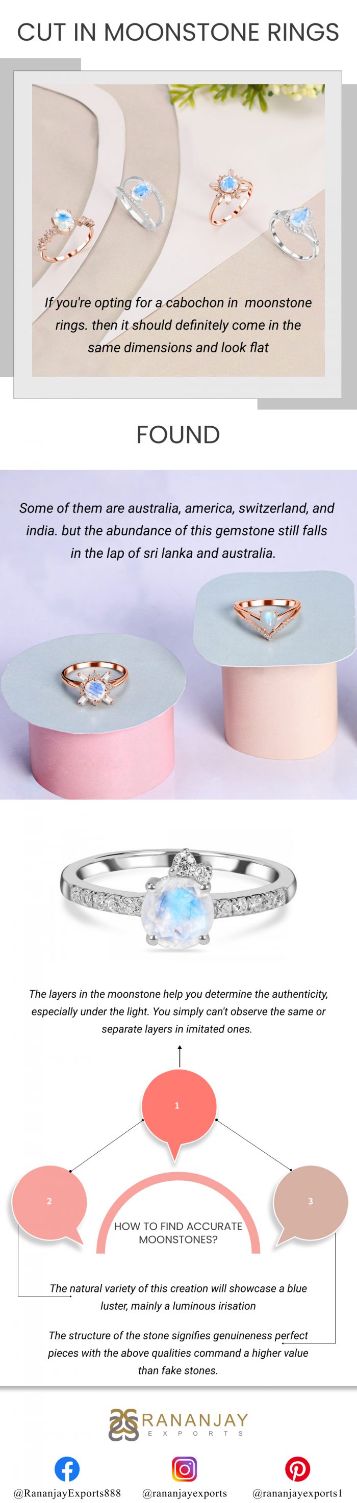 Moonstone Rings Collection with Latest Design