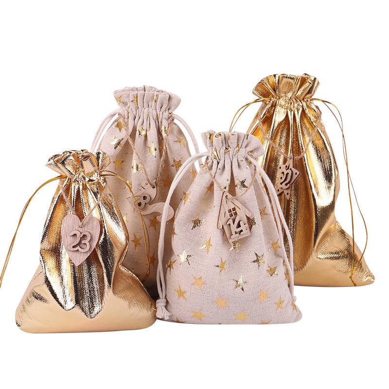 Christmas Treat Bags With Drawstring