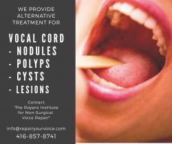 Get an Effective Non-Surgical Alternative Treatment For Vocal Cord Polyps