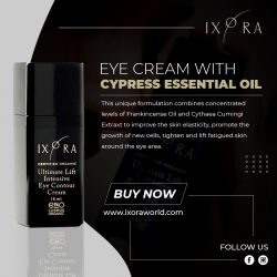 Best Eye Cream With Cypress Essential Oil | Ixora