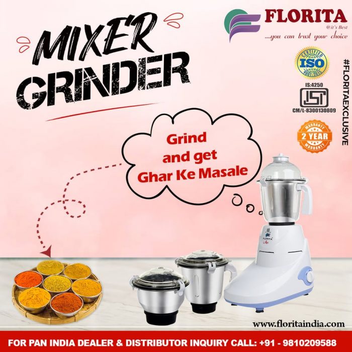 Mixer Grinder Manufacturer- Florita