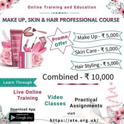 Makeup, Skin and Hair professional course