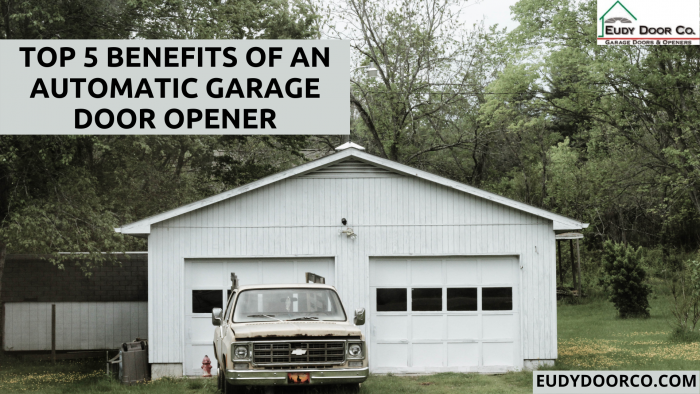 Top 5 Benefits of an Automatic Garage Door Opener