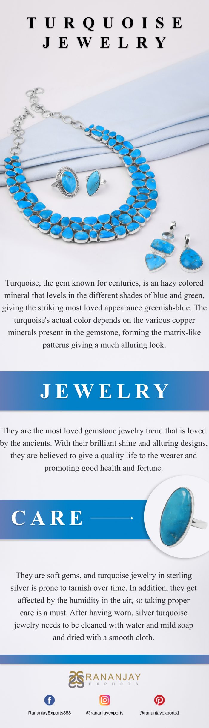 Wholesale Turquoise jewelry and care