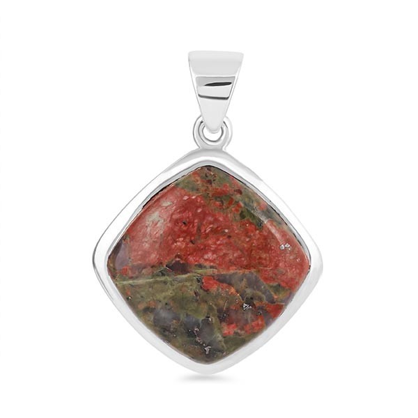 Sterling Silver Gemstone Unakite Jewelry Collection.