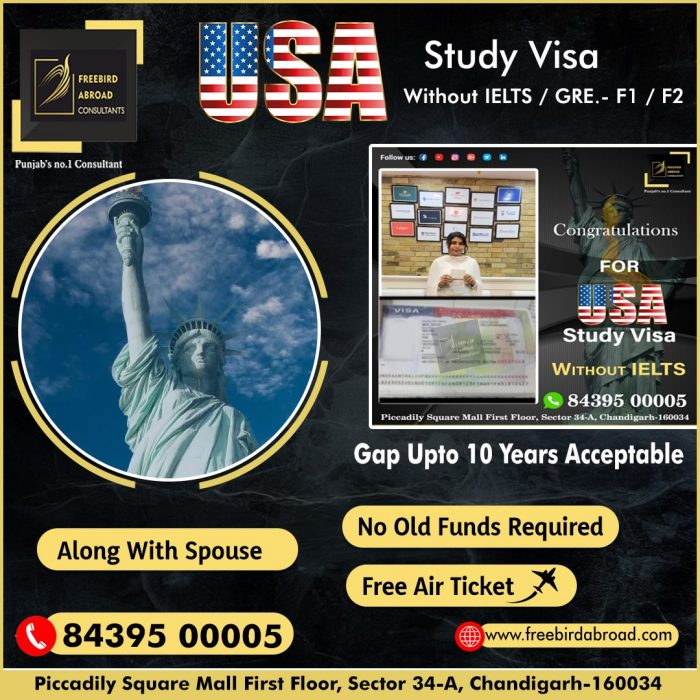 USA Study Visa Without IELTS