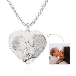custom photo projection necklace