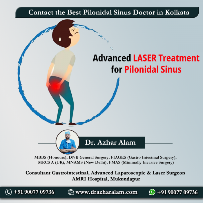 Pilonidal Sinus Doctor in Kolkata | Best Treatment for Pilonidal Sinus
