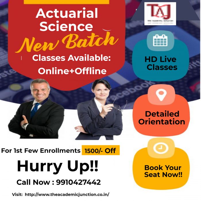 Why Actuarial Science? Dial +09910427442 To Know More