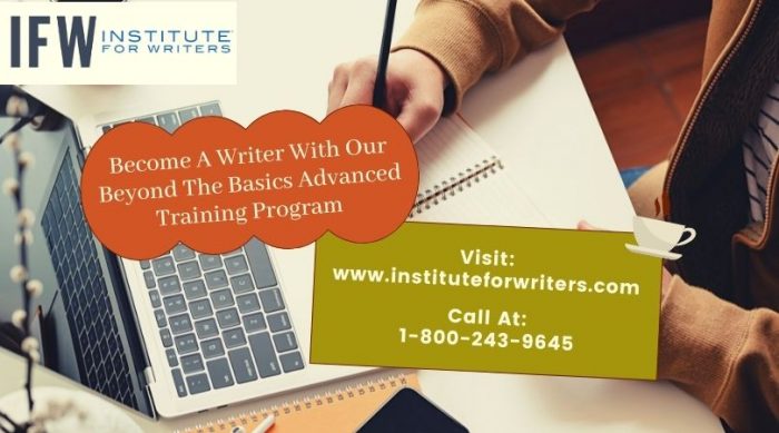 Become A Writer With Our Beyond The Basics Advanced Training Program