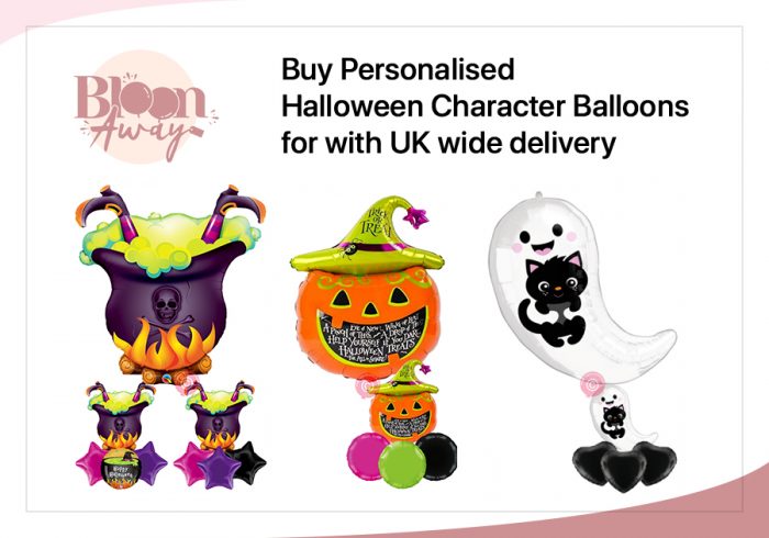 Buy Personalised Halloween Character Balloons for with UK wide Delivery