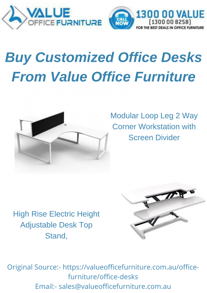 Buy Customized Office Desks From Value Office Furniture