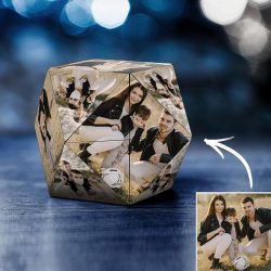 Custom Photo Personalized Rubik’s Cube Rhombic for Family