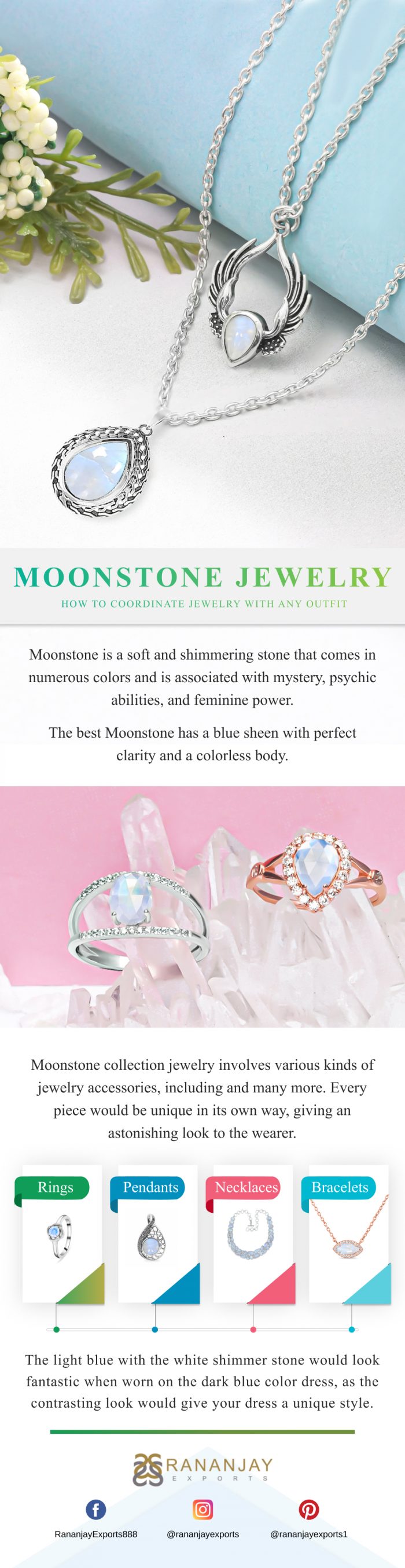 Moonstone Jewelry How to Coordinate Jewelry With Any Outfit?