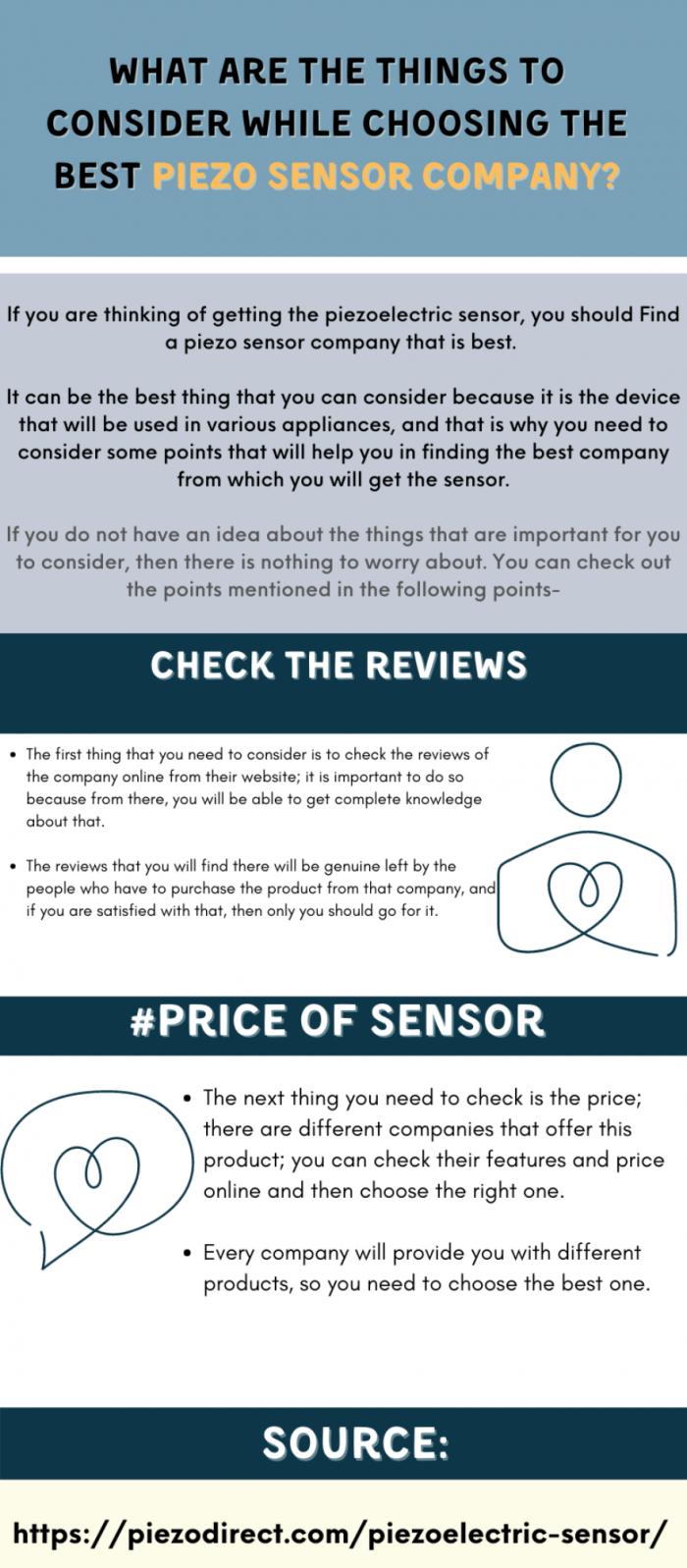 Piezo Sensor Company-Check the reviews