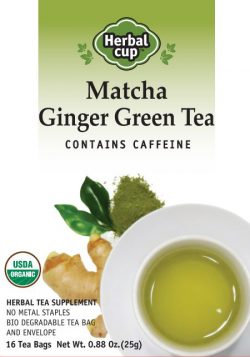 Herbal Cup Matcha Ginger Green Tea