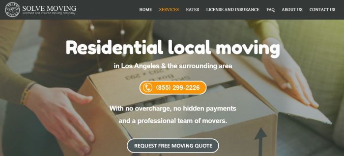 Local moving companies in los angeles