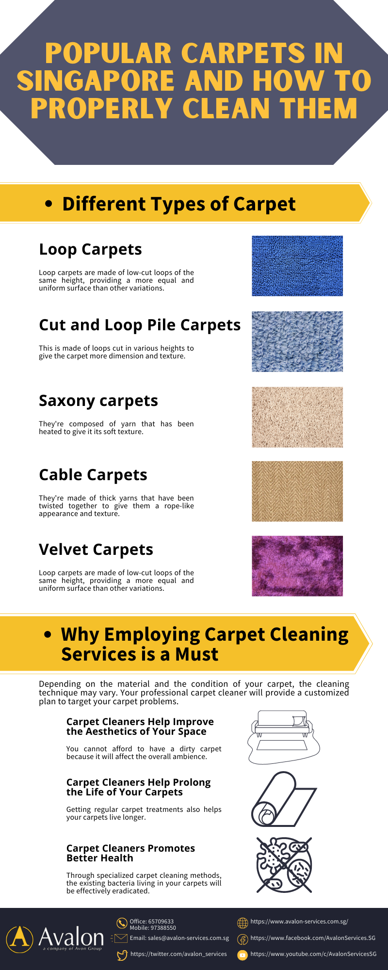 Popular Carpets in Singapore and How to Properly Clean Them