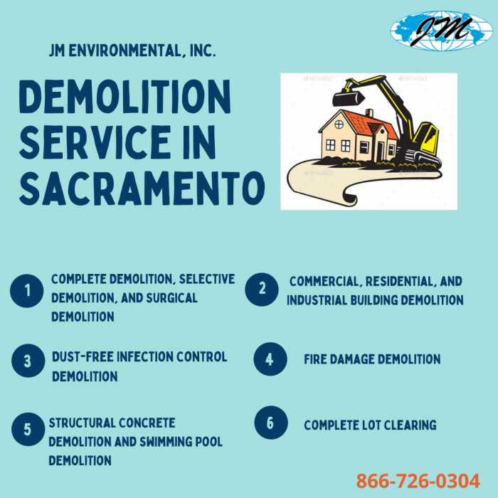 Preferred Demolition Sacramento Contractor- JM Environmental, Inc.