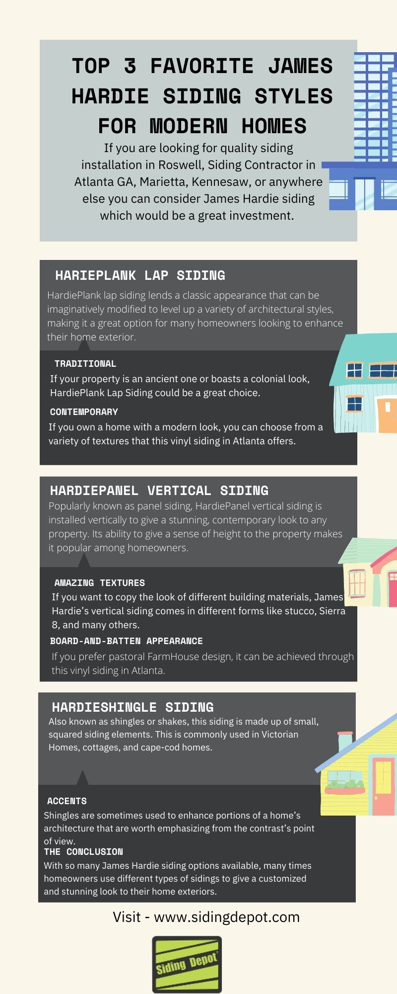 Top 3 Favorite James Hardie Siding Styles for Modern Homes