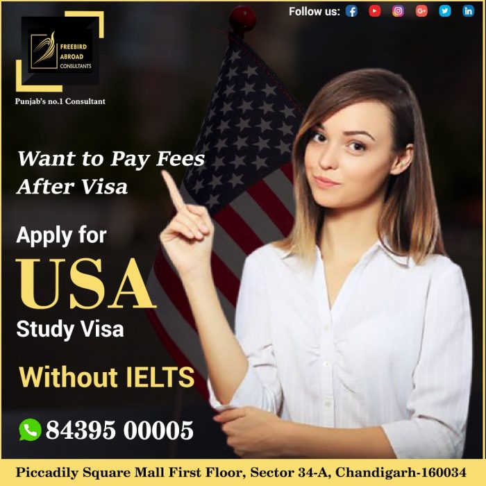 USA Study Visa With Spouse – Without IELTS / GRE.- F1 / F2