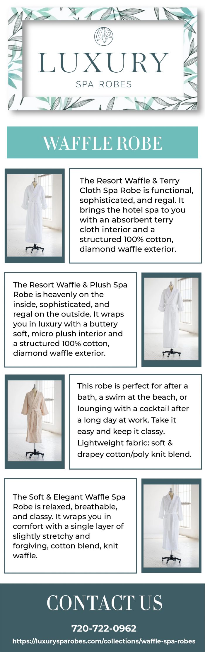 Buy Waffle Bathrobe Online from Luxury Spa Robes