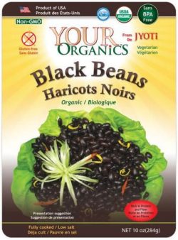 Black Beansfrom Jyoti Natural Foods-10 oz bag