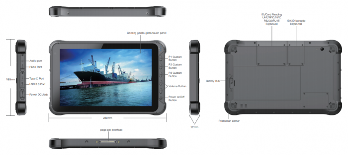 10” Android: EM-Q15P Android 10.0 System Tablet