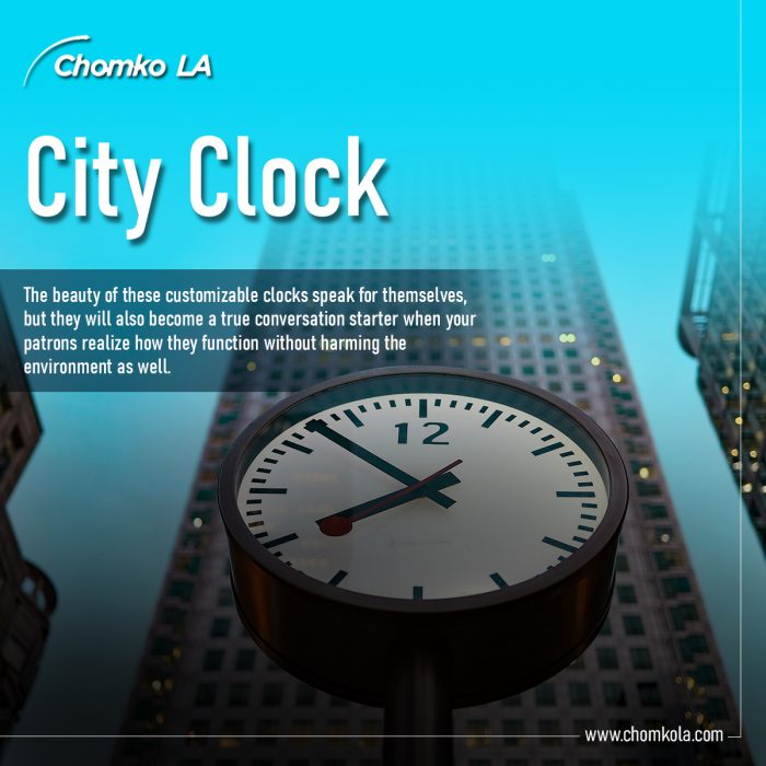 Get the best City Clock | Outdoor Post Clock | Chomko LA