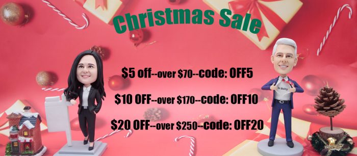 Custom Bobbleheads as 2021 Christmas Gifts Ideas—Custom Bobblehead coupon for you–Fi ...
