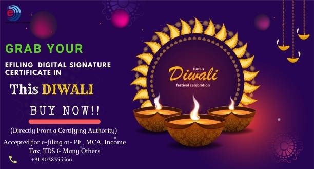 Digital signature certificate Diwali offer from Efiling