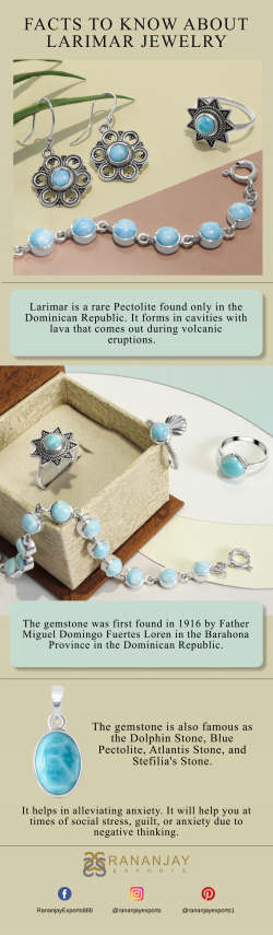 FACTS TO KNOW ABOUT LARIMAR JEWELRY