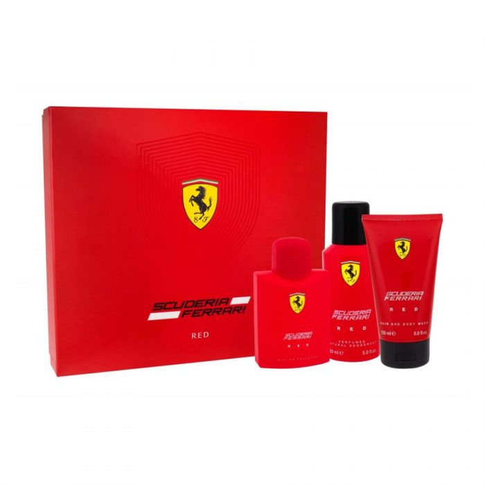 Buy Ferrari Scuderia Red 3Pcs Gift Set For Men