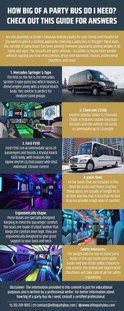 How big of a party bus do I need ?
