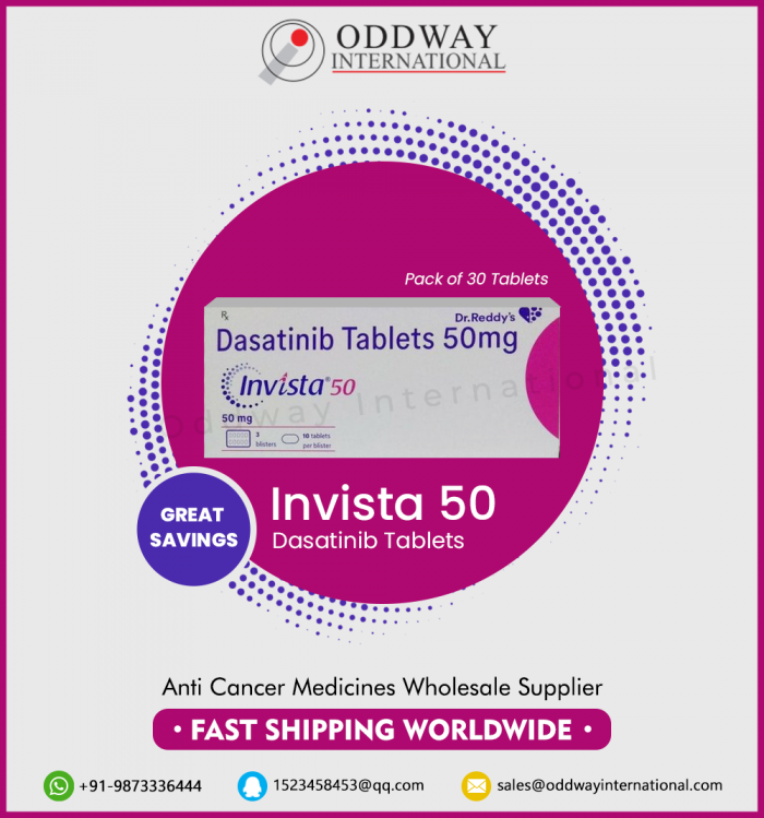 Buy Online Invista 50mg Dasatinib Tablet