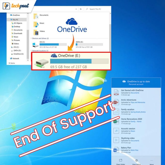 Microsoft to Stop OneDrive Desktop App Support for Windows 7, 8 and 8.1