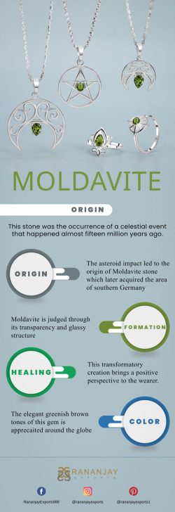 Real Moldavite Ring