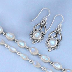Real Handmade Wholesale Sterling Silver Moonstone Jewelry