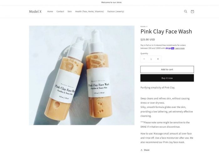 Pink Clay Face Wash