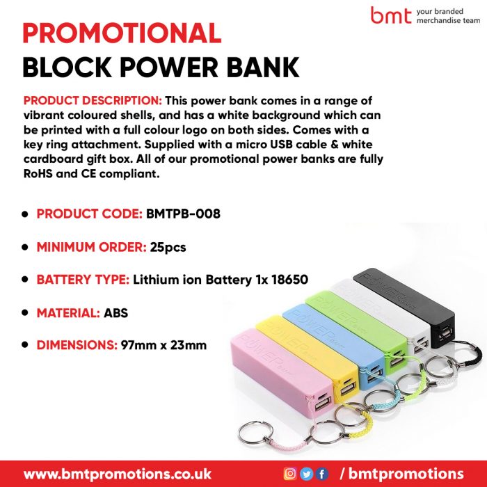 Promotional Block Power Bank