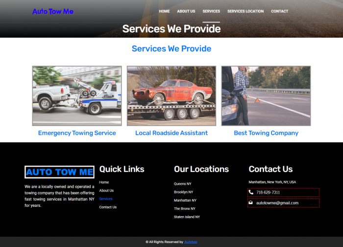Auto towing service New York