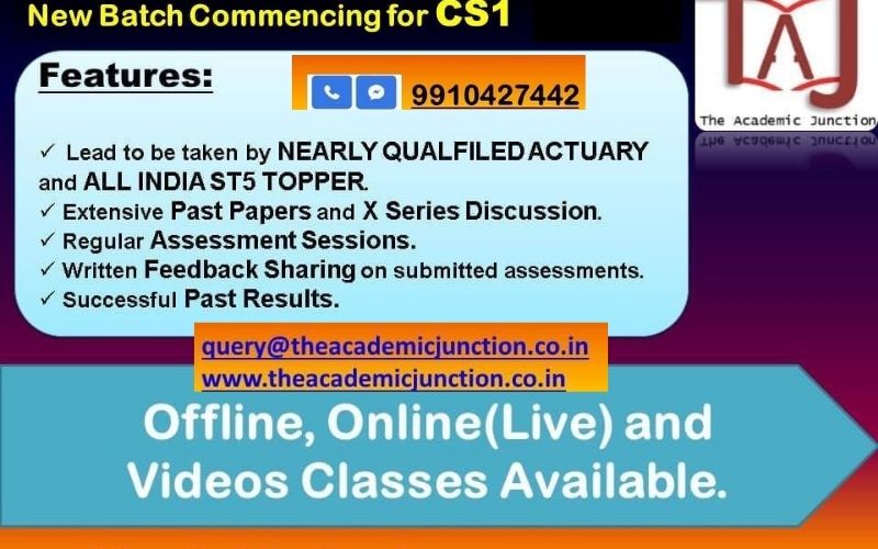CS1 Orientation Session by The Academic Junction| Actuarial Science Coaching