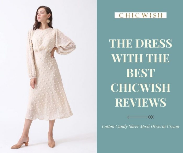 The Dress with the Best Chicwish Reviews: Cotton Candy Sheer Maxi Dress in Cream