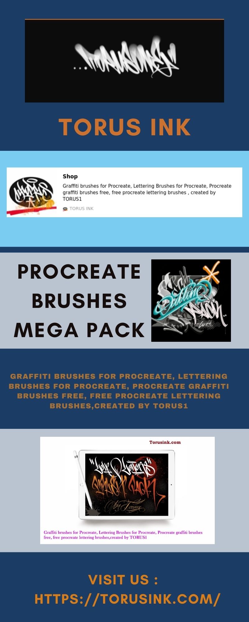 lettering brushes procreate
