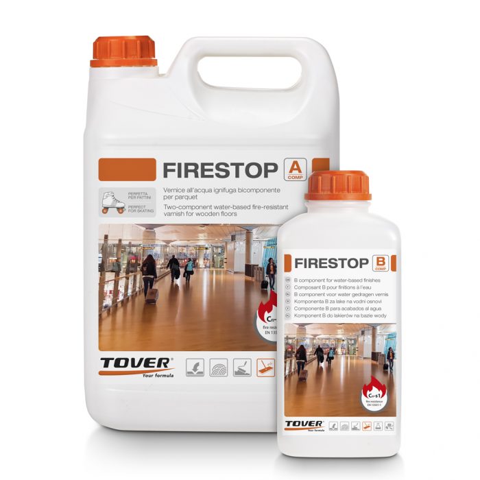 Tover Firestop /Two Component Water Based Floor Lacquer / Fire Safe